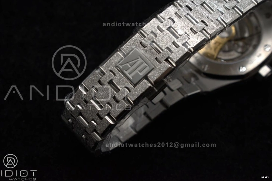 Royal SA3120 SS Oak 37mm Edition on APSF 1:1 Dial Clone Grey Frosted 15454 Best Bracelet SS Textured Super 0516